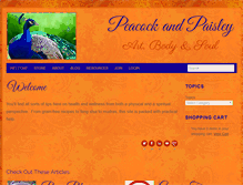 Tablet Screenshot of blog.peacockandpaisley.com